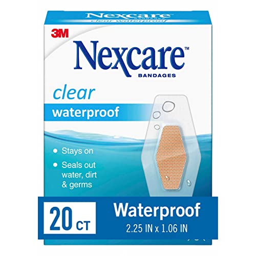 Waterproof Clear Bandages for Minor Wounds - 20 Count