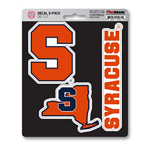Syracuse Orange Team Decal Set - 3 Pack Vinyl Stickers