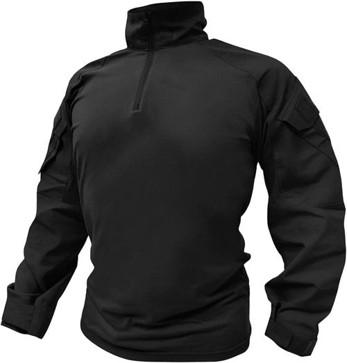 G3 Tactical Shirt for Men - Long Sleeve Camo Combat Shirt with Pockets | 1/4 Zip Design