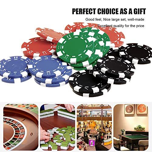Professional Casino Poker Chip Set - 10 Pcs Multi Color