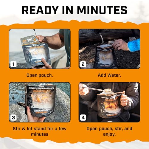 Mendes Peak Refuel Creamy Peaches & Oats Freeze-Dried Breakfast 30g Protein 1-Pack