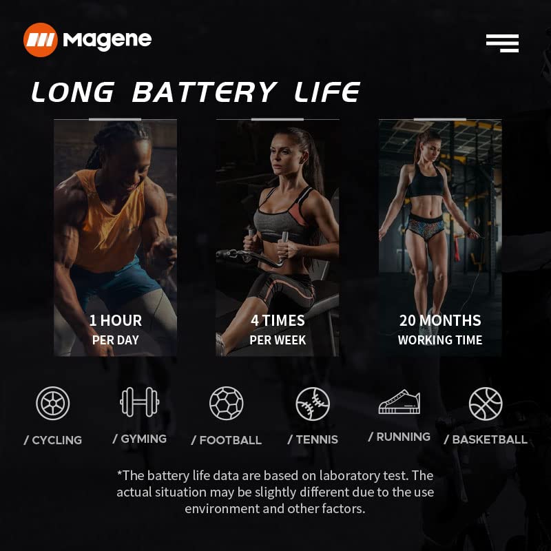 Heart Rate Monitor Chest Strap - Magene H64 with ANT+/Bluetooth