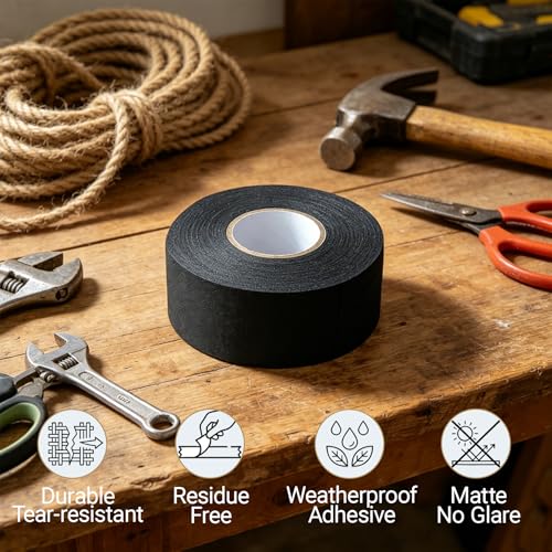 1.5 Inch x 65 FT Tactical Grip Tape - Non-Slip Adhesive Wrap for Guns, Hockey, Tools