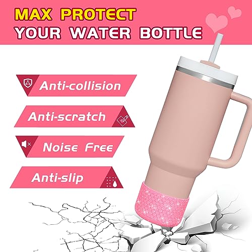 Silicone Boot Sleeve with Heart Design for Water Bottles