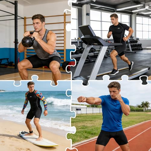 Compression Shorts for Men - Athletic Performance Baselayer - Black, Medium