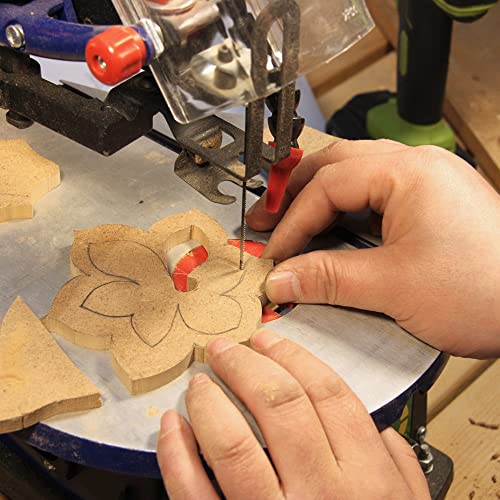 FOXBC 5 Inch Scroll Saw Blade Pin End, (10/15/18 TPI - 36 Pack)