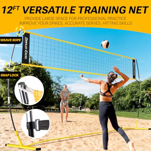Portable Volleyball Net Set - Adjustable Heights, Quick Setup