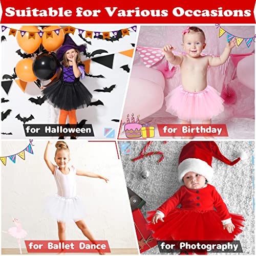 Toddler Girls Pink Tutu Skirt 2-8 Years 5-Layer Ballet Tulle Skirt - Olreco