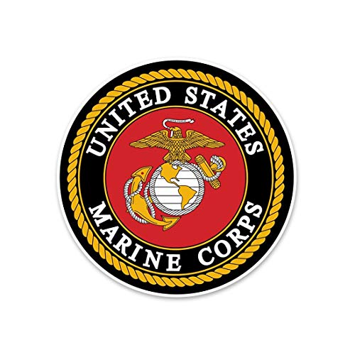 U.S. Marine Corps Die-Cut Vinyl Car Decal - Outdoor Use
