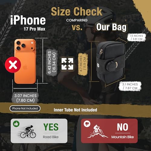 Falcon Magnetic Saddle Bag - Black - Extra Small
