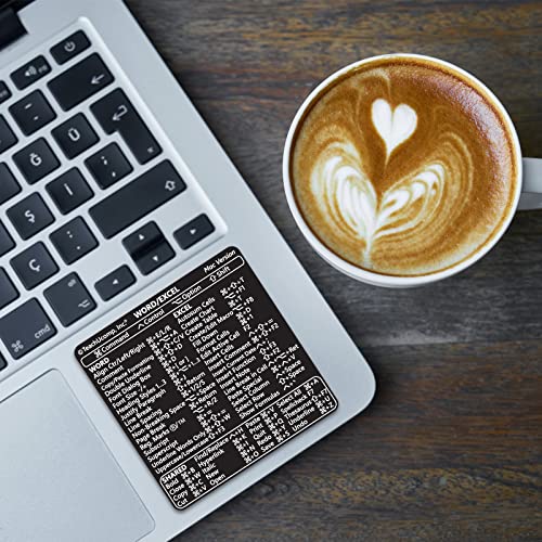 Keyboard Shortcuts Sticker for Word & Excel 2022 - Black