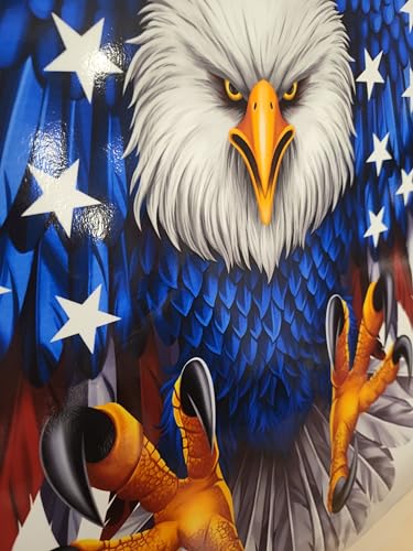 Pack of 2 American Eagle Vinyl Stickers - Durable, UV Protected