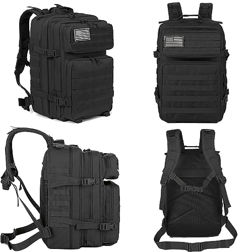 Military Tactical Backpack 45L Molle Assault Pack for Hiking