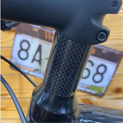 Carbon Fiber Bicycle Headset Spacer Set - 12 Pcs (2mm, 3mm, 5mm, 10mm)