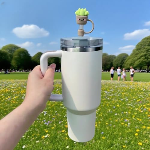 Succulent Potted Plant Straw Covers for 10mm Tumbler Straws