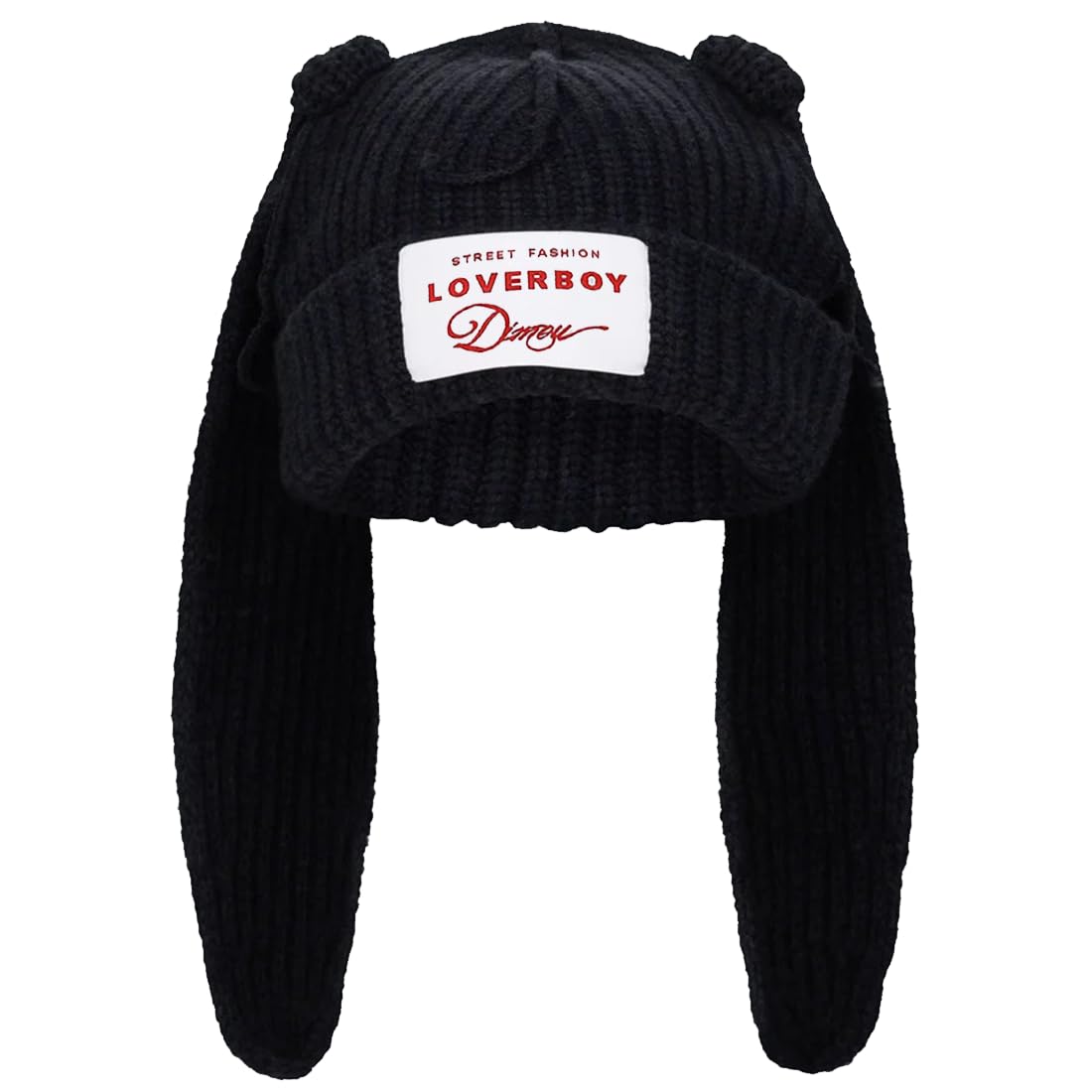 Bunny Ears Hat Beanie with Ears Long Ears Grunge Hat Winter Cap Warm Knit Rabbit Crochet Cap