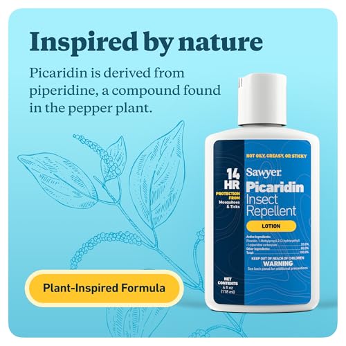 20% Picaridin Insect Repellent Lotion - 4 oz, Non-Greasy & Fragrance-Free