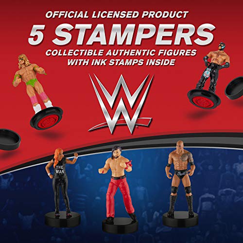 WWE Superstar Stampers Set - Self-Inking Party Decor & Cake Toppers - Variation C