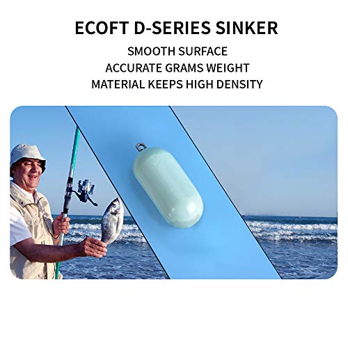 ECOFT 600g/21.16oz Non-Lead Raindrop Fishing Sinkers Assorted Weights for Saltwater Bottom Fishing