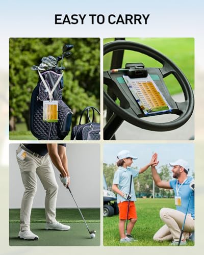 Golf Club Distance Card - 3.54" x 5.12" - Essential Golf Accessory