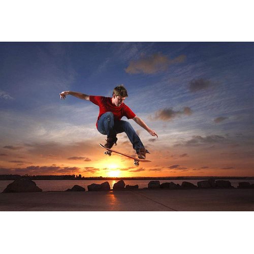 ANNEE 31x8 Inch Skateboard Complete for Beginners,7 Layer Maple Wood Double Kick Concave Skate Boards, Tricks Skateboards for Youths,Beginners,Girls,Boys,Kids,Teens,Adults (Unicorn)