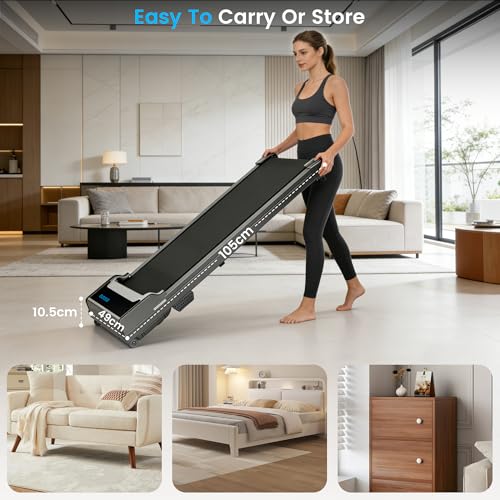 Under Desk Walking Treadmill with Remote Control - Compact & Adjustable