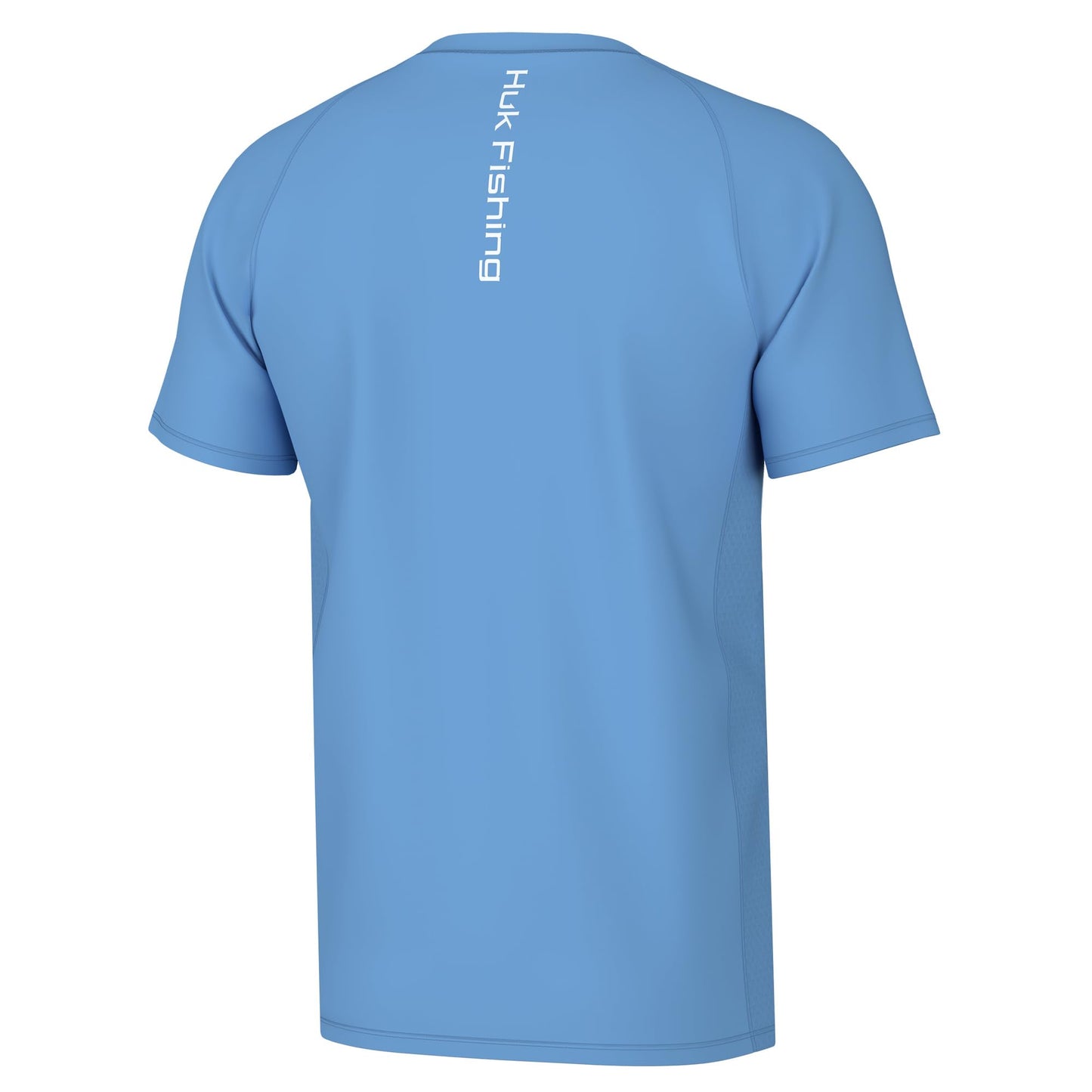 HUK Mens Pursuit Short Sleeve Shirt, Performance Shirt + Sun Protection, Marolina Blue, X-Large