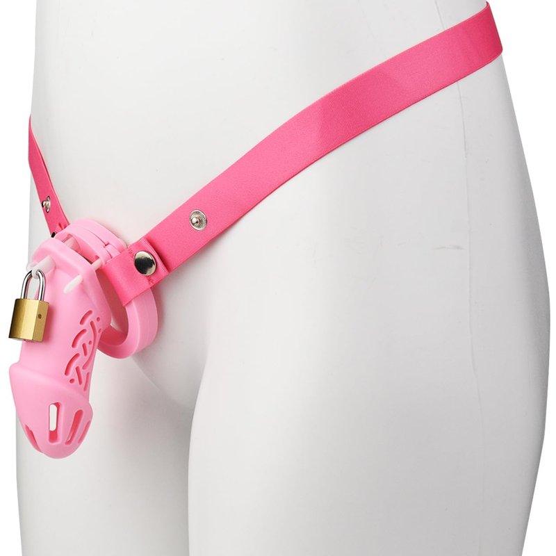Wear Silicone Men's Protective Cage, Men's Sports & Fitness Accessories A308 (Pink, Long)