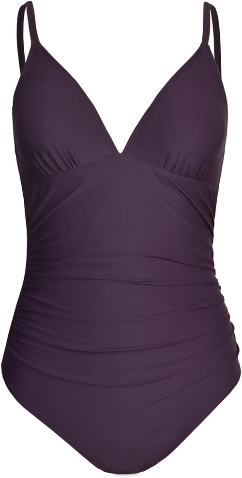 CUPSHE One Piece Swimsuit - Tummy Control V Neck Design for Flattering Fit