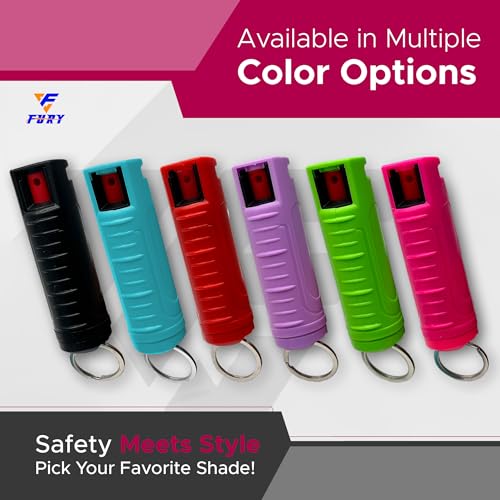 Hardshell Pepper Spray - 12ft Range, Max Strength, UV Dye, Anti-Leak