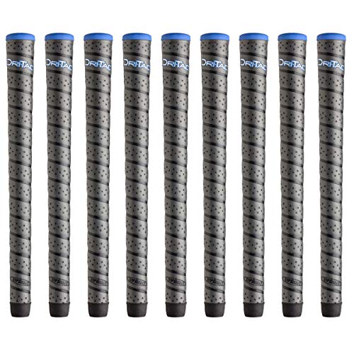 Winn Dri-Tac Wrap Midsize Golf Grip Bundle - 9 Pieces, Gray