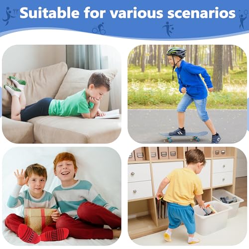 ZERULETS Kids Socks 12 Pairs Toddler Ankle Athletic Socks Multicolor 1-14 yrs, 10-14 yrs variant