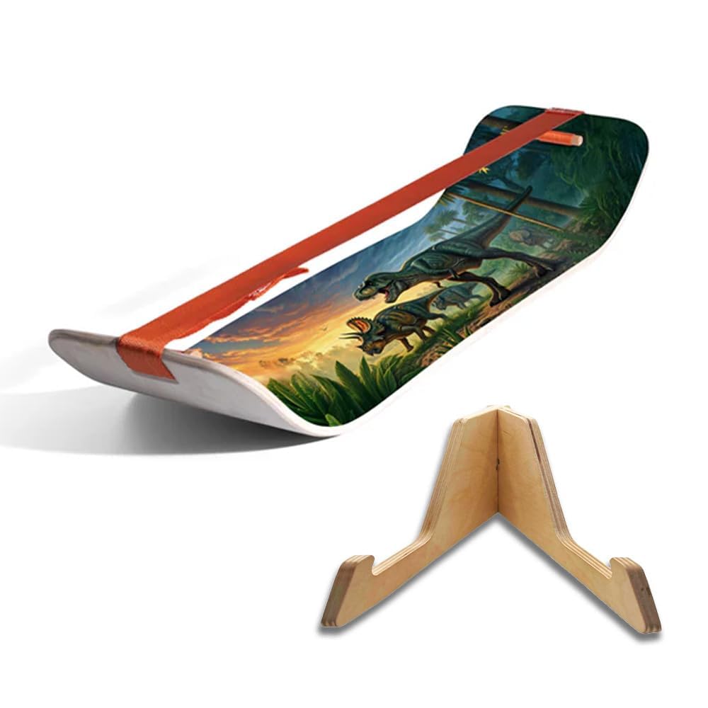 GIBBON SlackBoard with Stand - Slackline Balance Board Kids & Adults
