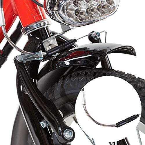 Bicycle Brake Noodles & Rubber Boots Set - 6 Pieces