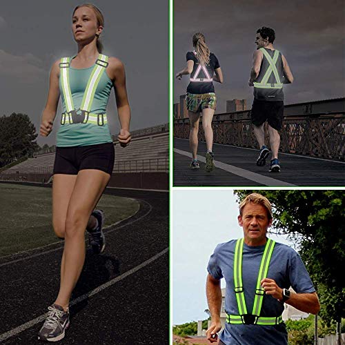 Reflective Safety Vest 2-Pack for Running, Cycling & Hiking