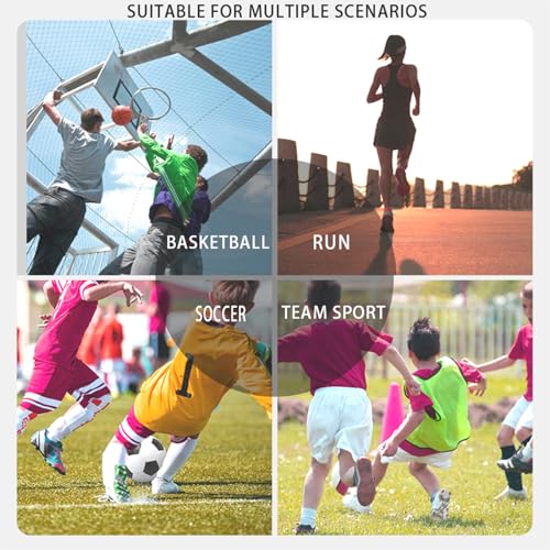 Mesh Scrimmage Jerseys for Kids, Teens & Adults - 12 Pack