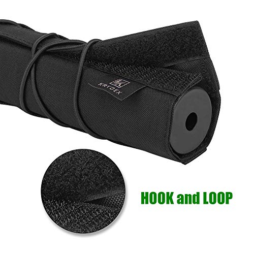 Tactical Airsoft Suppressor Cover - 7 Inch, Black