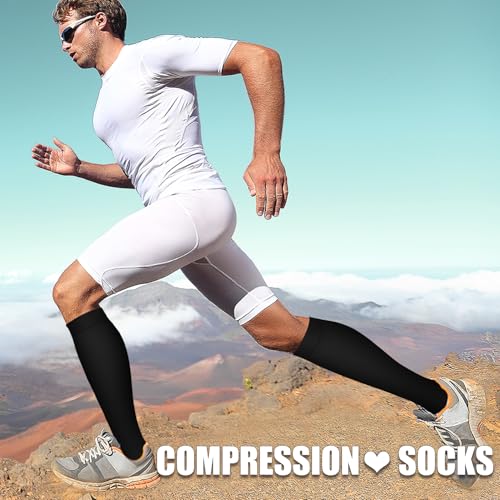Compression Socks for Men & Women - 3 Pack Small-Medium Copper Black