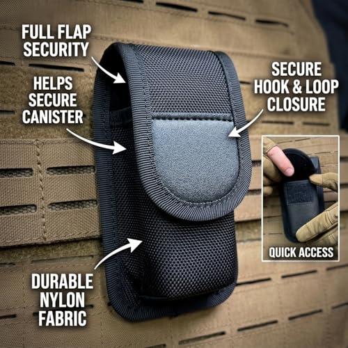 ROCOTACTICAL OC/Mace Spray Holster Pouch for MK3 Canister Duty Belt Black