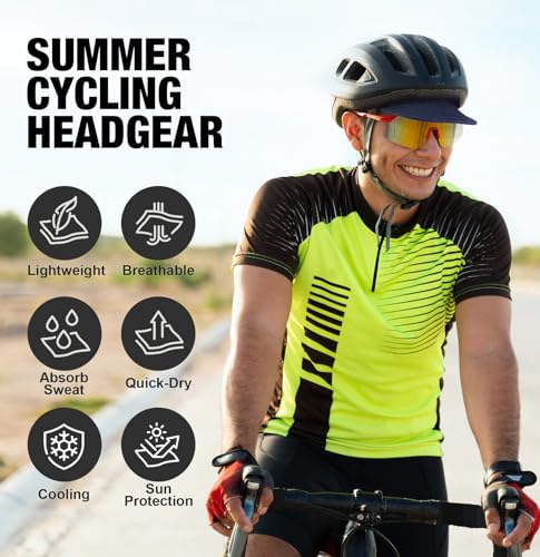 MELASA Breathable Cycling Cap - Lightweight Reversible Bike Helmet Liner
