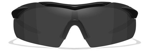 Wiley X Vapor Tactical Ballistic Shooting Sunglasses Matte Black Frame with Smoke Grey and Clear Lens Shields