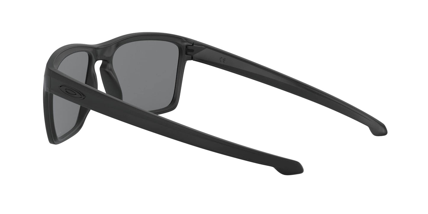 Oakley Man Sunglasses Matte Black Frame, Grey Polarized Lenses, 57MM