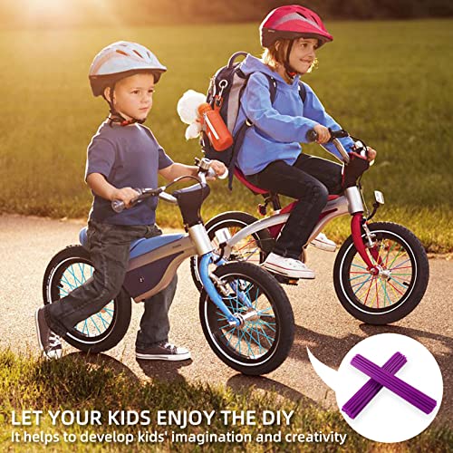 Spoke Skins Covers - 72 Pcs for 8-21 Inch Rims - Purple