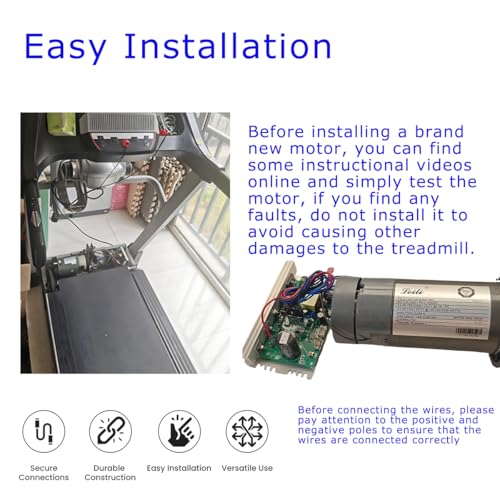 2.80 HP Treadmill DC Drive Motor with Flywheel - Replacement Parts