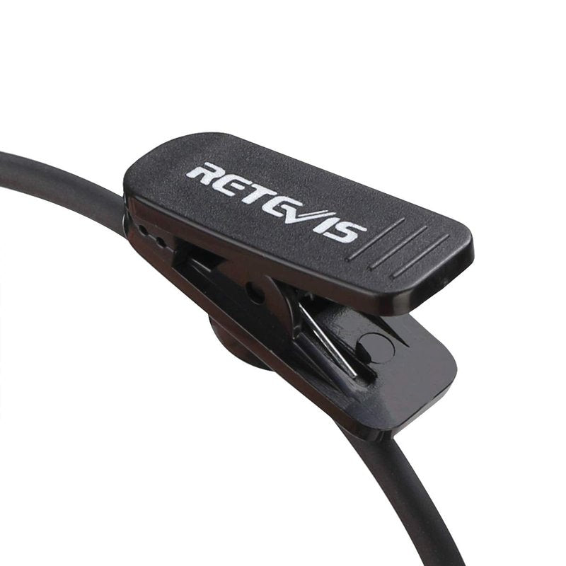 Retevis RT18 Walkie Talkie Earpiece with Mic,G Shape Earhook,for RT22 RT68 RT21 H-777 RT86 RT68H, Compatible with Pxton, Baofeng BF-888S/BF-T26, Kenwood 2 Way Radio, 2 Way Radio Headset(5 Pack)