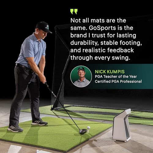 Elite Golf Hitting Mat - 5' x 4' 15mm Turf for Indoor & Outdoor Practice