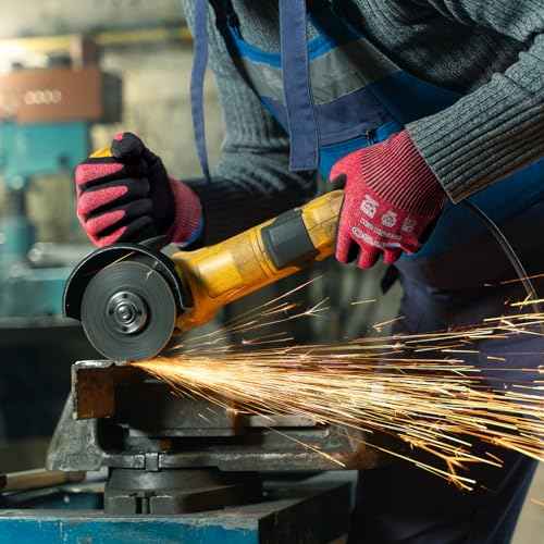 KAYGO Cut Resistant Gloves Micro Finishing Nitrile Coated,ANSI Cut Level A4,KG22NB