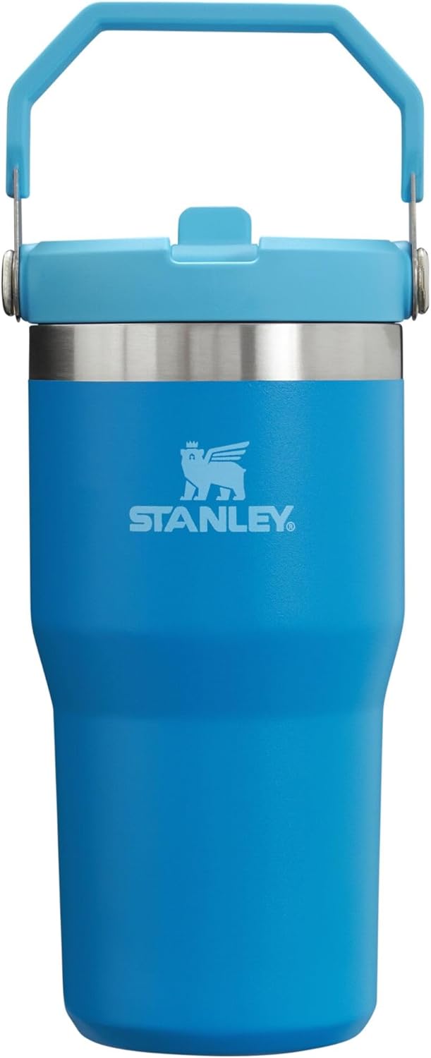 Stanley IceFlow 20 oz Flip Straw Tumbler - Insulated Stainless Steel, Leak Resistant, BPA-Free | Azure