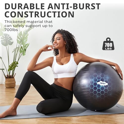 Yoga Exercise Ball - Anti-Burst Stability Chair for Fitness