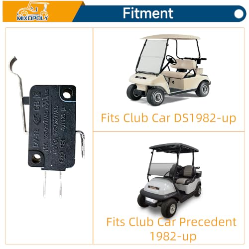 Golf Cart Micro Switch - 3 Prong Terminal Replacement for Club Car DS & Precedent